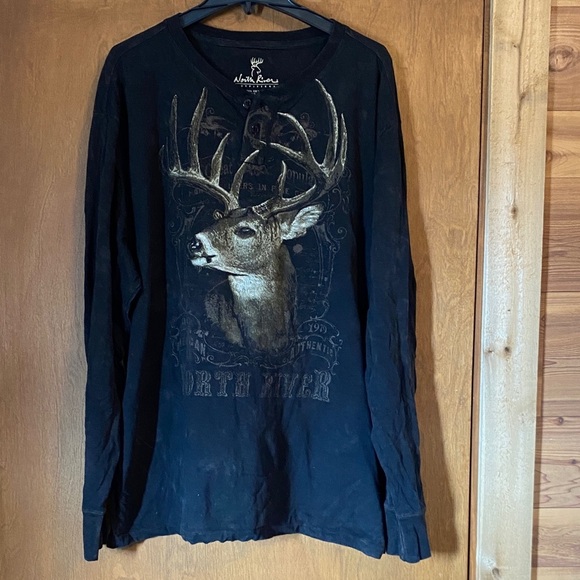 North River Outfitters Other - North River deer henley long sleeve